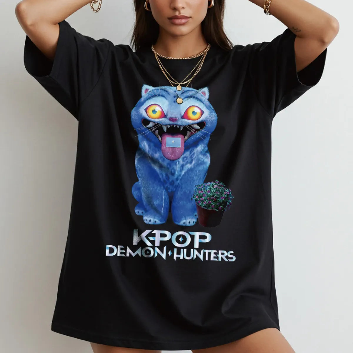 KPop Demon Hunters Tiger Graphic T-Shirt - Best Sellers - T-Shirt - 1