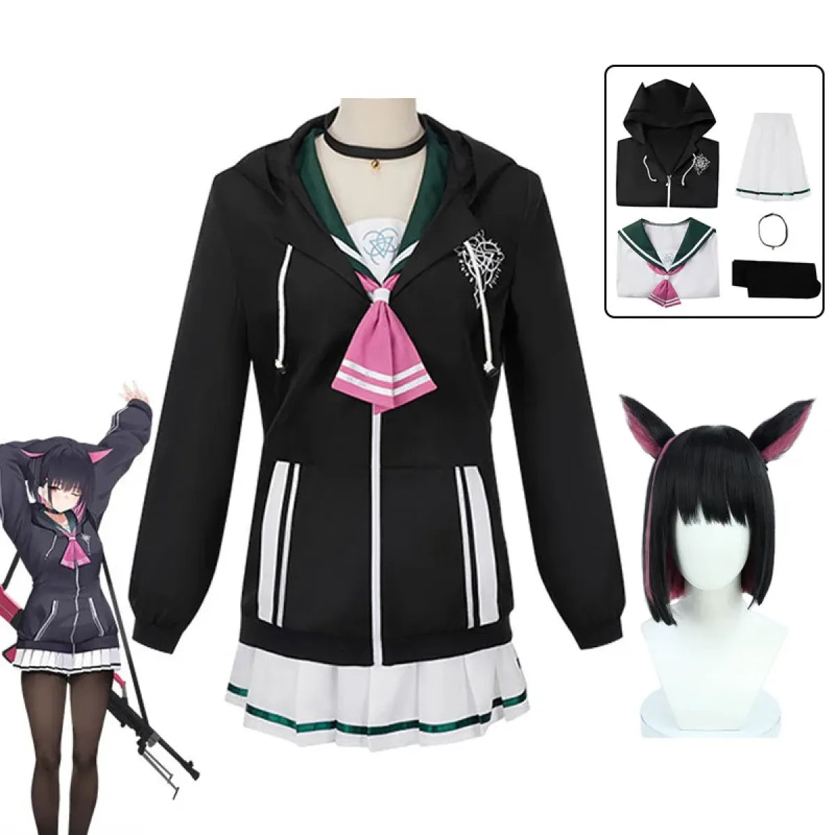 Kyoyama Kazusa Cosplay Set – Blue Archive JK Uniform - Best Sellers - 1
