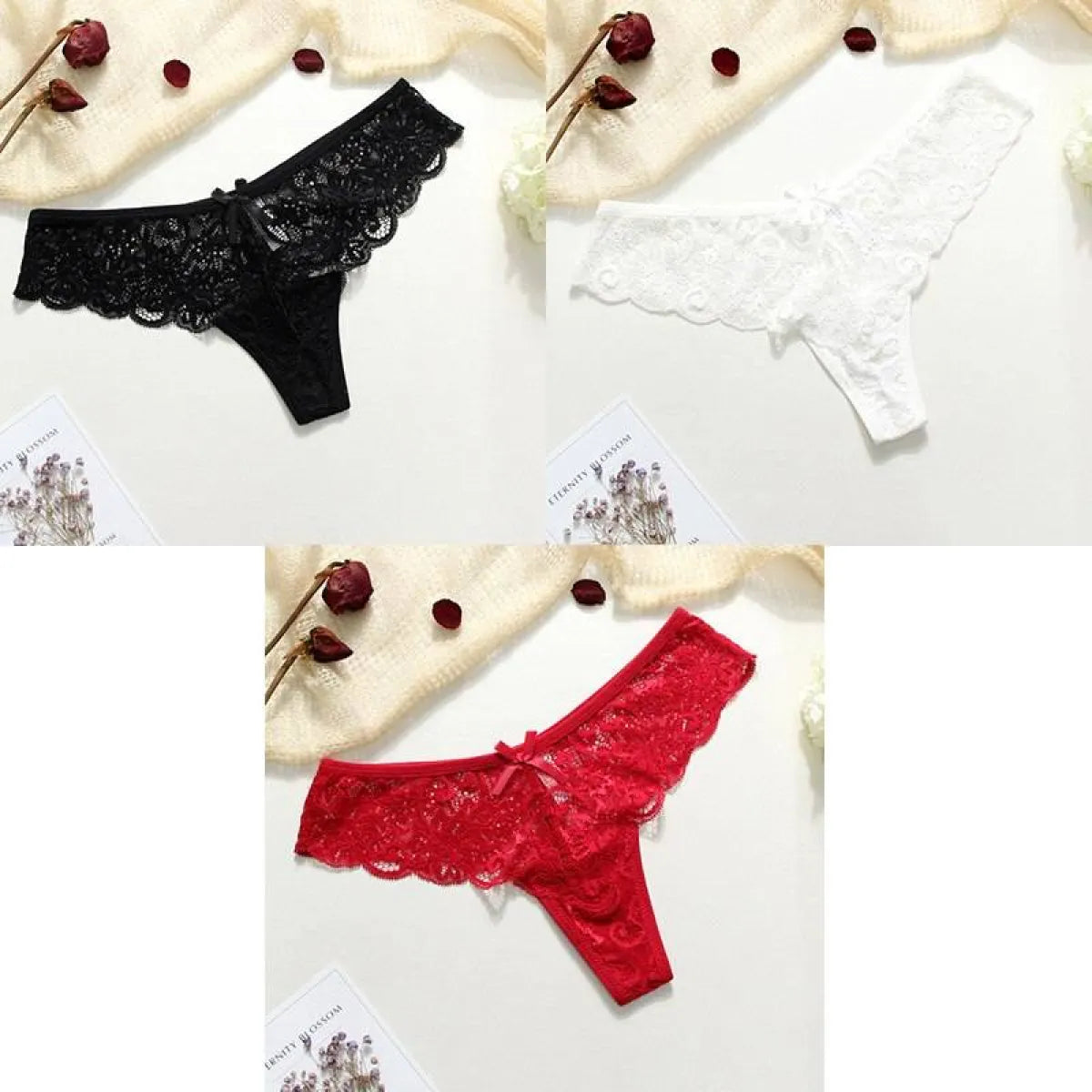 Lace Thongs - 3 Piece - Best Sellers - 10