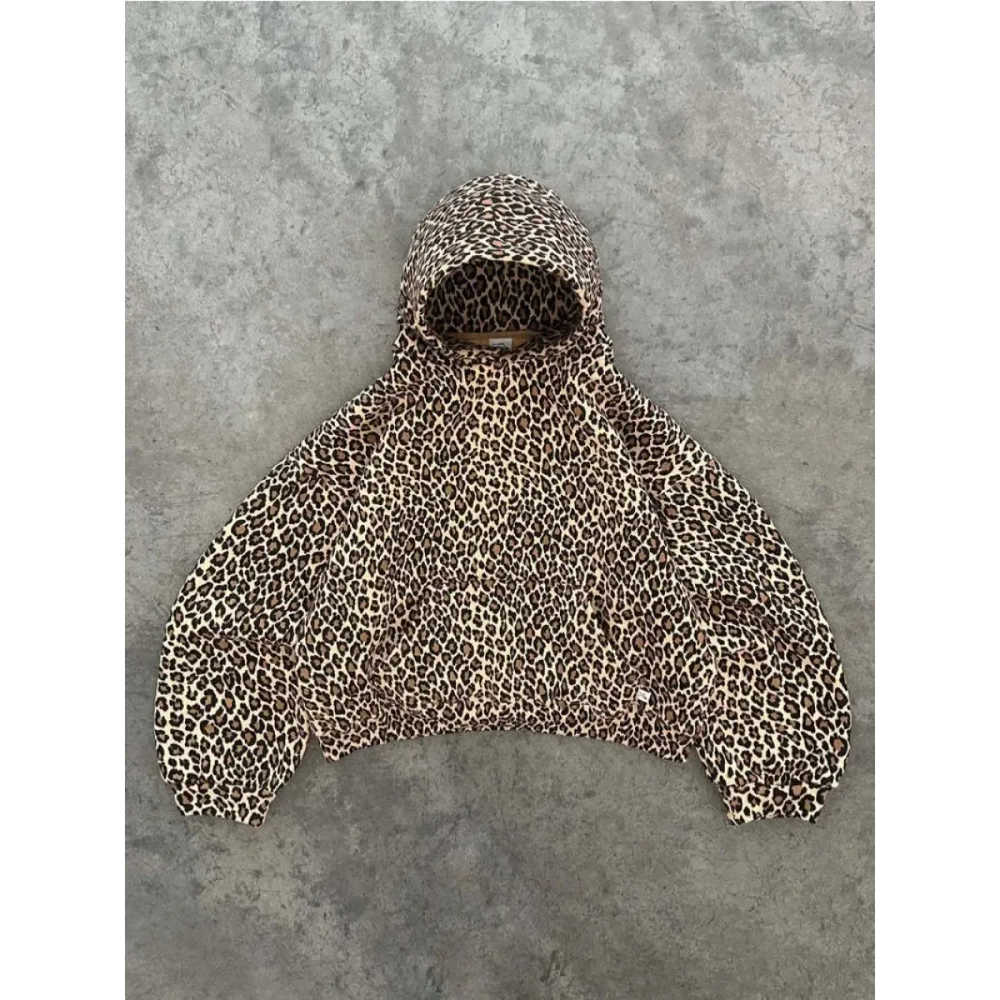 Leopard Print Outfit Sets – Y2K Vintage Grunge Outfits - Best Sellers - Women’s Hoodies - 1
