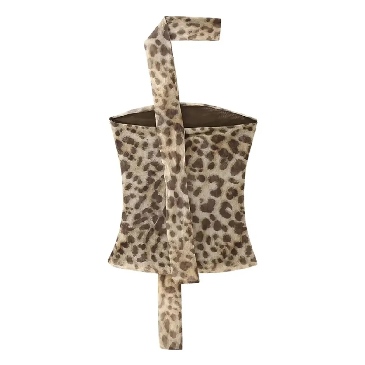 Leopard Print Harajuku Tulle Corset Crop Top - Best Sellers - Crop Tops - 1