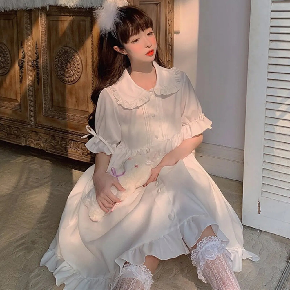 Kawaii Lolita Ruffle Dress - All Dresses - 1