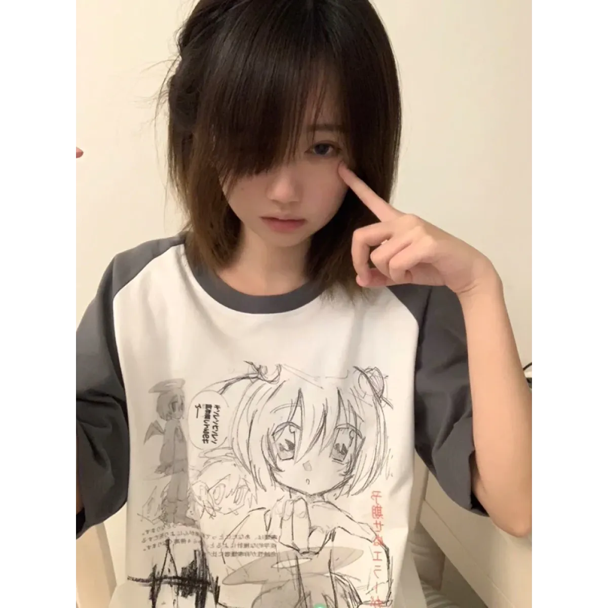 Loose Fit Cartoon Print T-Shirt Harajuku - Best Sellers - Women T-shirts - 1
