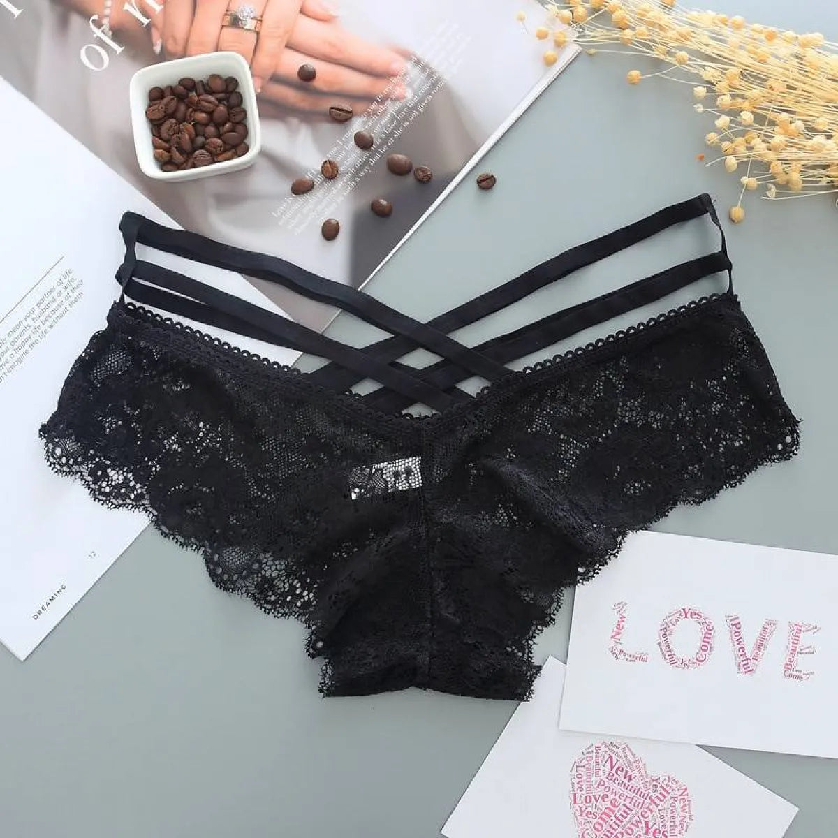 Low-Rise Panties With Cross Straps - Best Sellers - 1