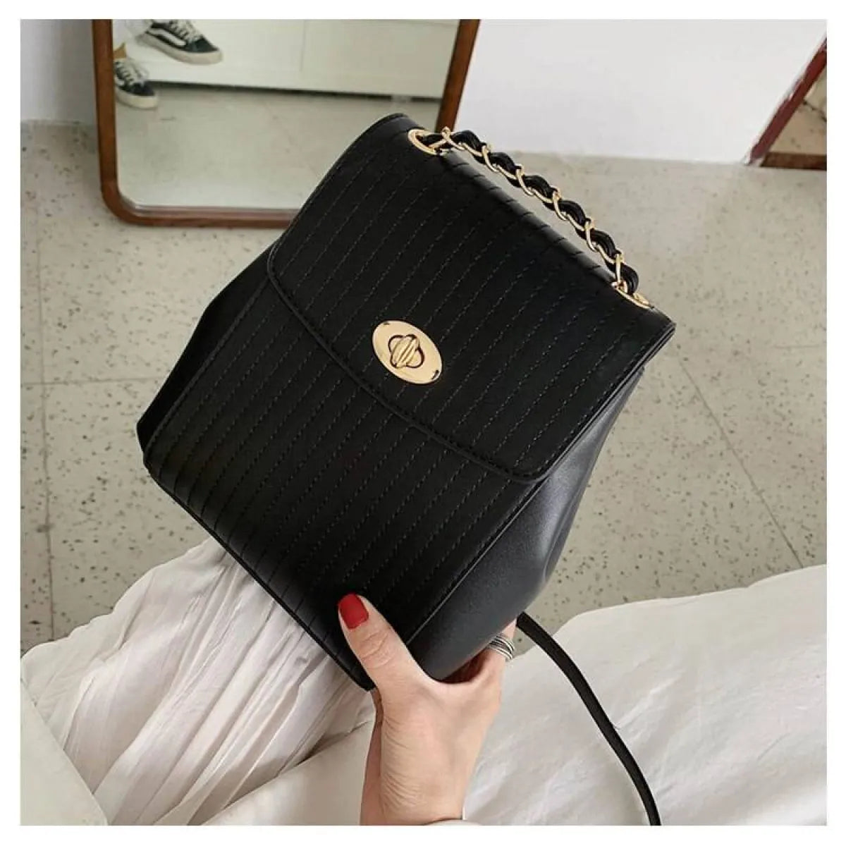 Chain Detail Backpack - Accessories - 24
