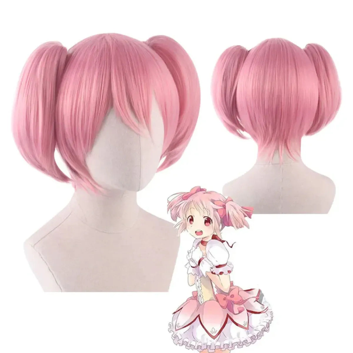 Madoka Kaname Cosplay Costume – Puella Magi Dress with Wig - All Dresses - Cosplay - 17