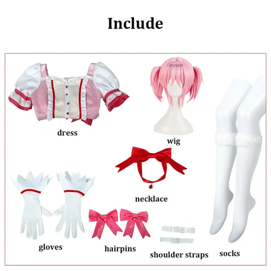Kaname Madoka Magical Girl Cosplay Costume Set - Best Sellers - Cosplay - 5