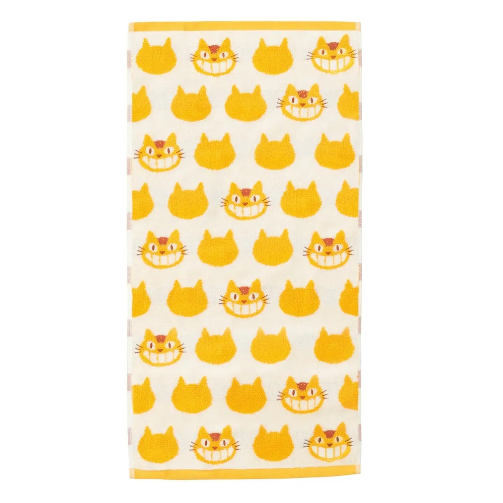 My Neighbor Totoro Catbus Big Bath Towel Yellow and White - Best Sellers - Towels - 1