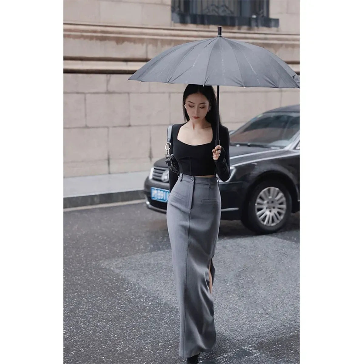 Victorian Slit Maxi Skirt - Best Sellers - midi skirts - 1
