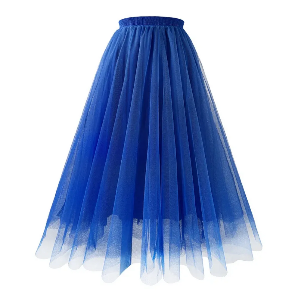 Mesh Tulle Pleated A-line Midi Skirt - Best Sellers - Skirt - 1