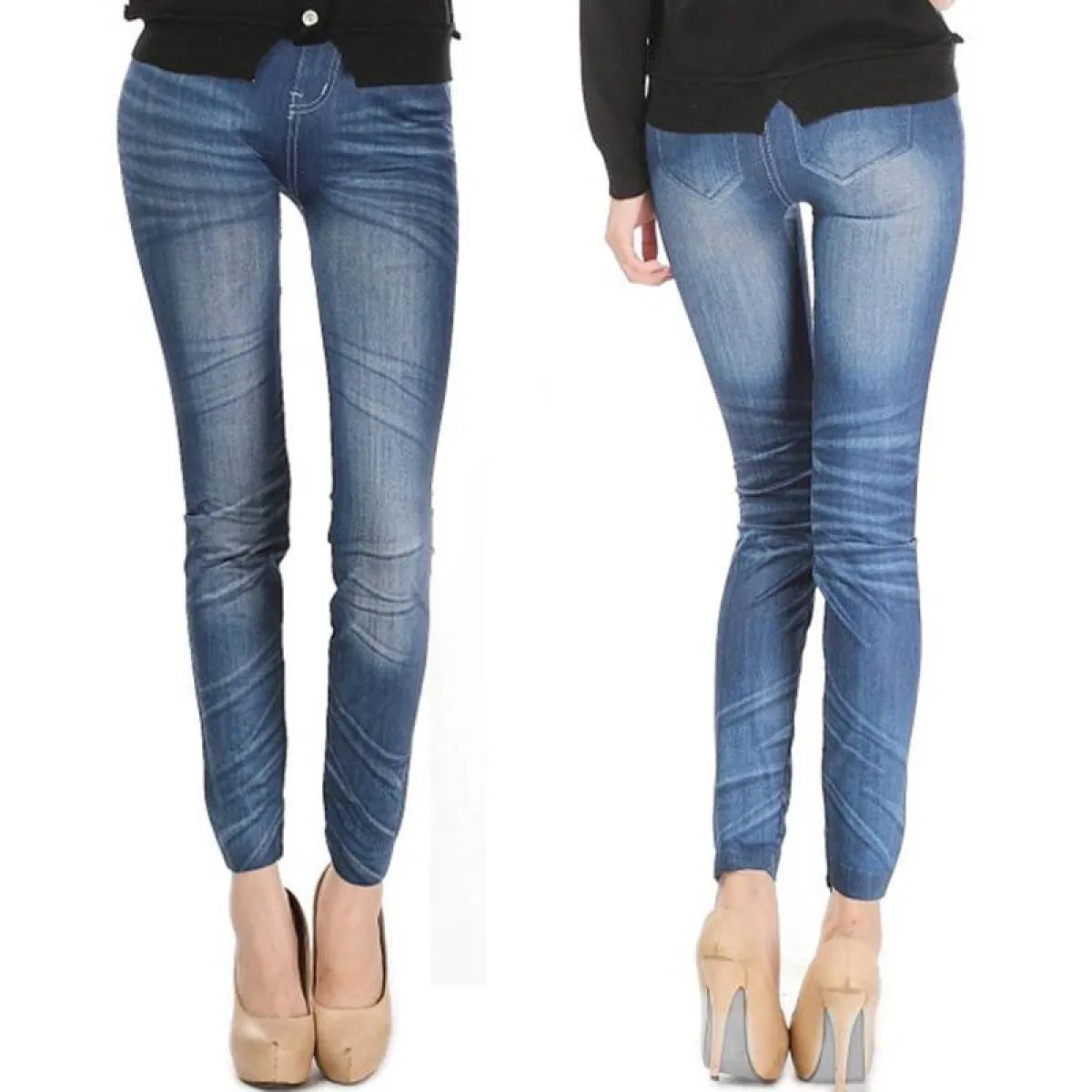 Women’s Skinny Mid Waist Jeans - Best Sellers - 1