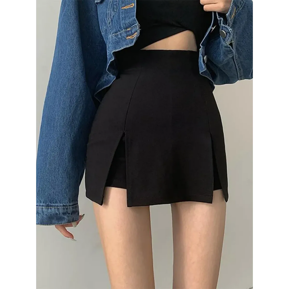 Harajuku Split Mini Skirt Shorts - Best Sellers - Skirts - 1