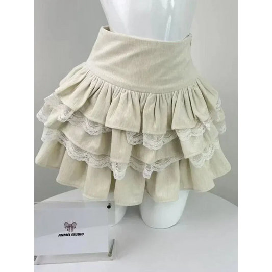 Kawaii Off-Shoulder Knit Lace Set - Best Sellers - Sets - 3