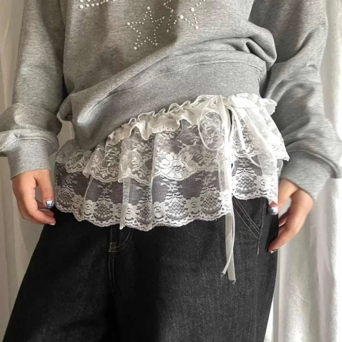 Lolita Lace Ruffle Mini Skirt - Best Sellers - Skirts - 1