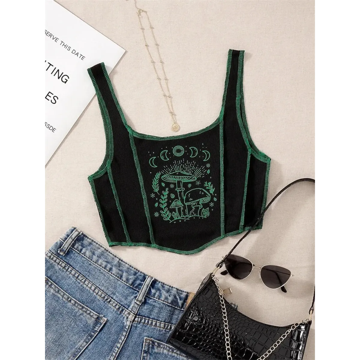 Mystical Mushroom Corset Tank - Best Sellers - 1