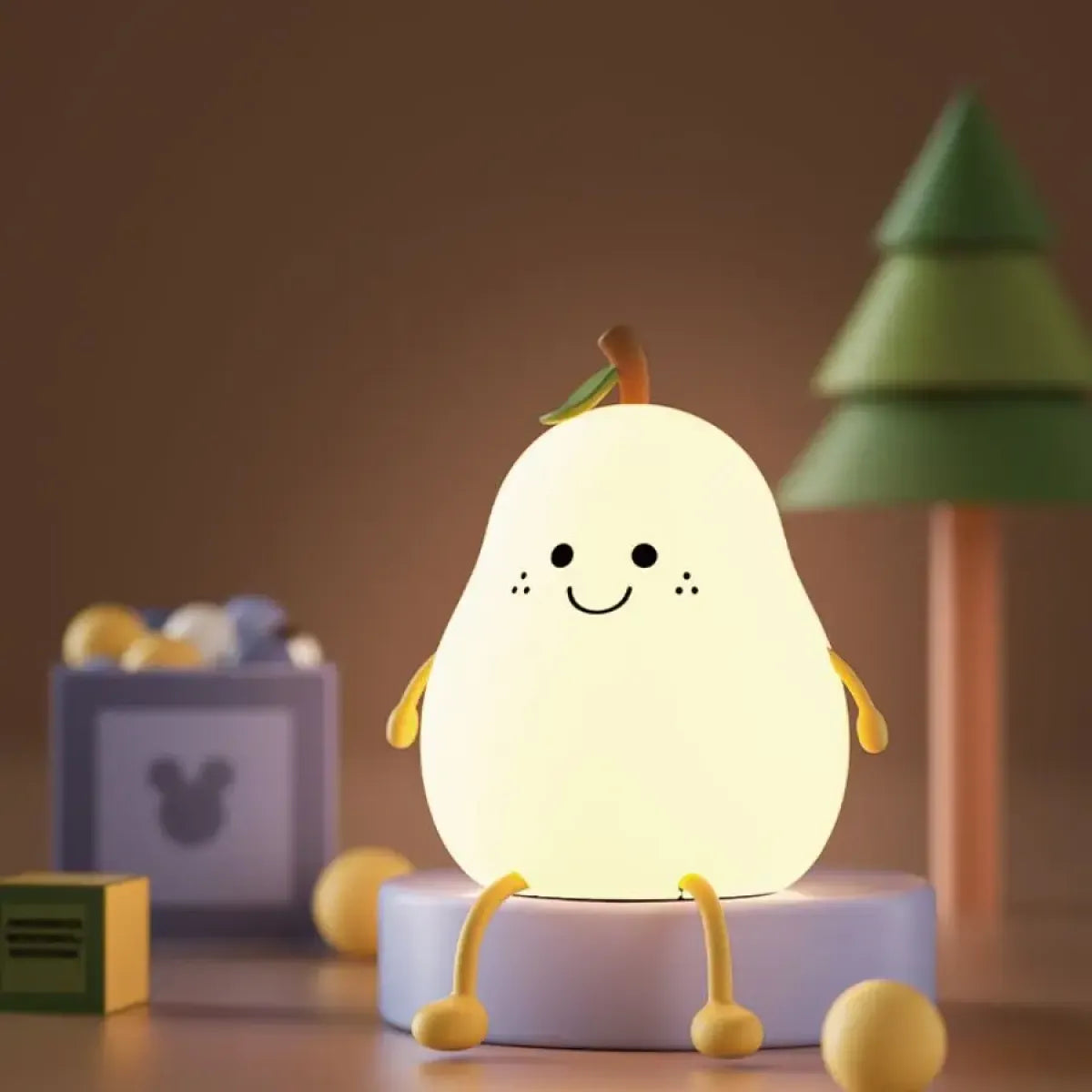Kawaii Pear Silicone Night Light - Best Sellers - Lighting - 6