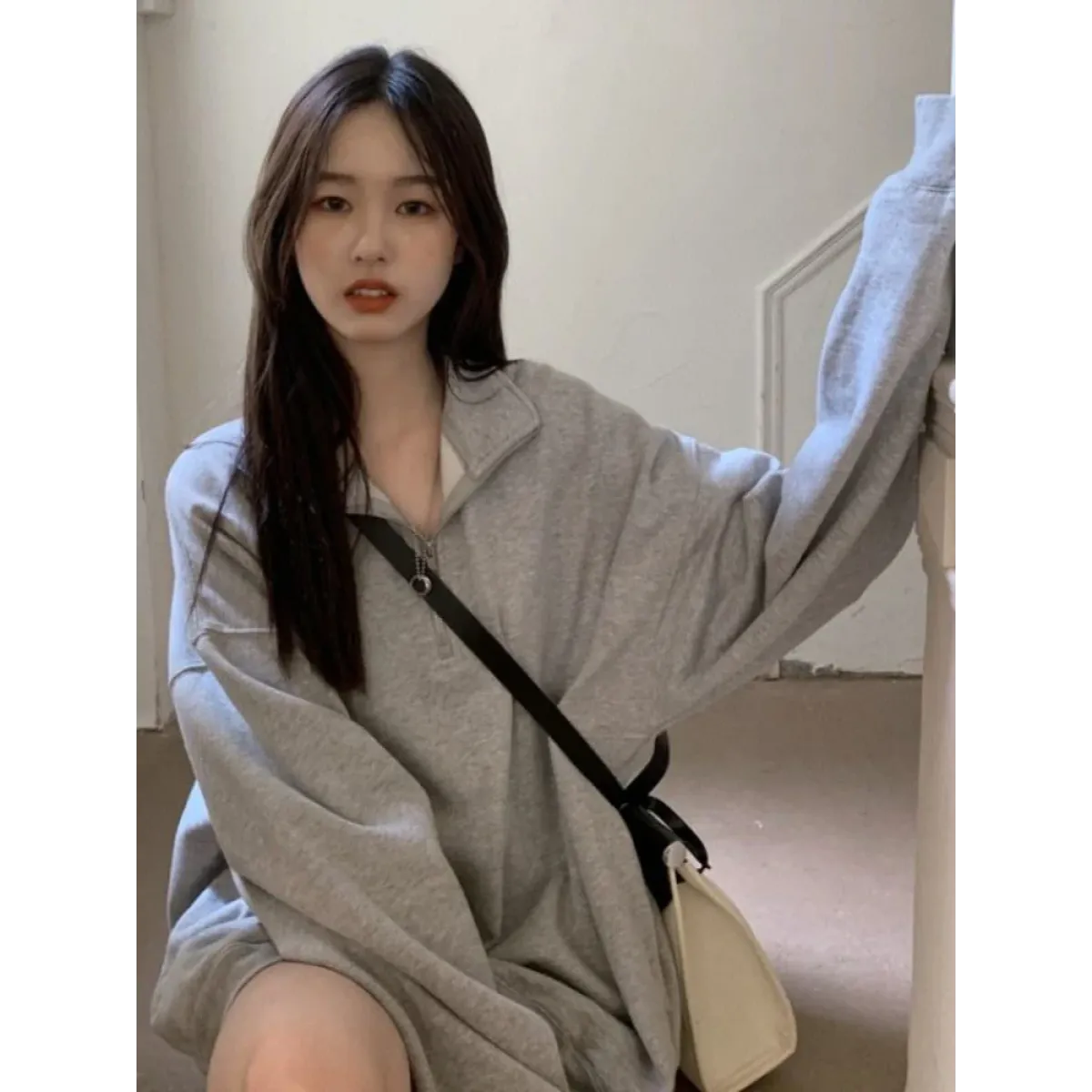 Harajuku Oversized Zip Sweatshirt - Best Sellers - Hoodies - 1