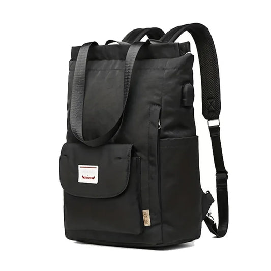 Korean Style Waterproof Laptop Backpack with USB Port - Accessories - Backpack - 14