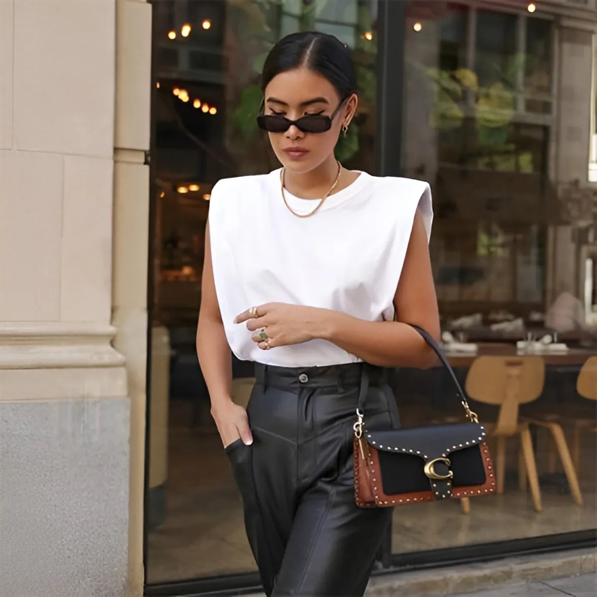 Ladies Padded Shoulder Blouse - Best Sellers - 12