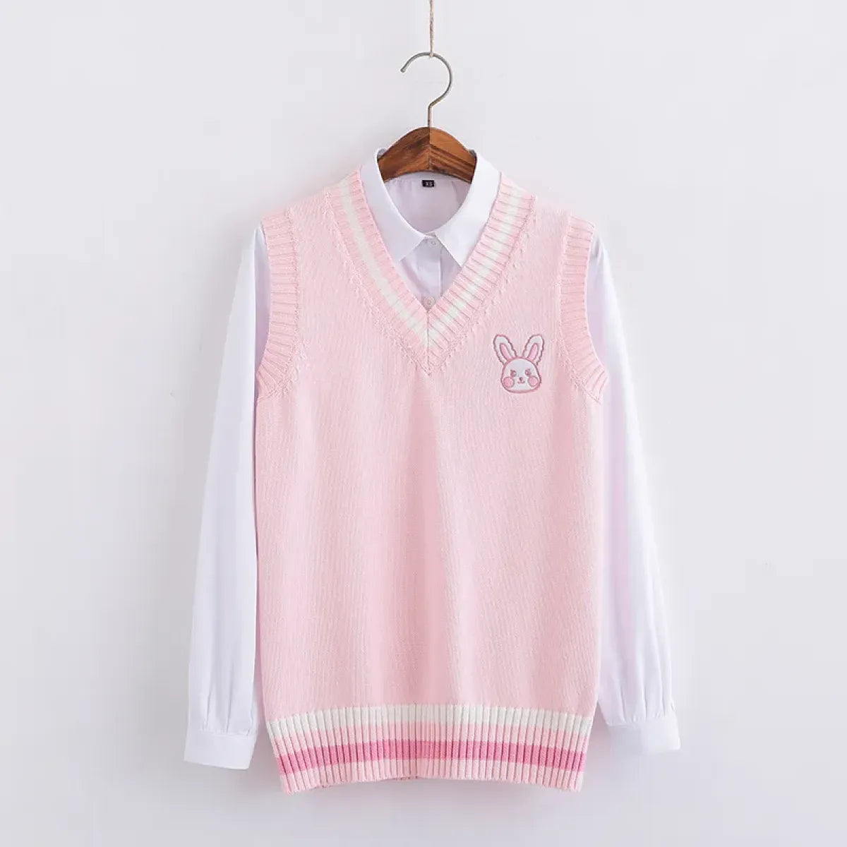 Kawaii Pink Pastel Bunny Vest Sweater - Best Sellers - 1