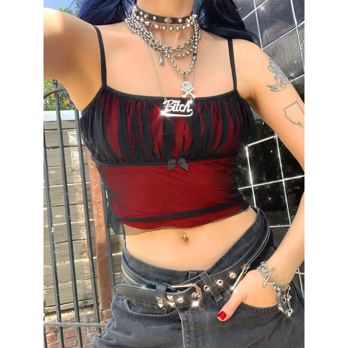 Pastel Goth Crop Tops - Best Sellers - 14