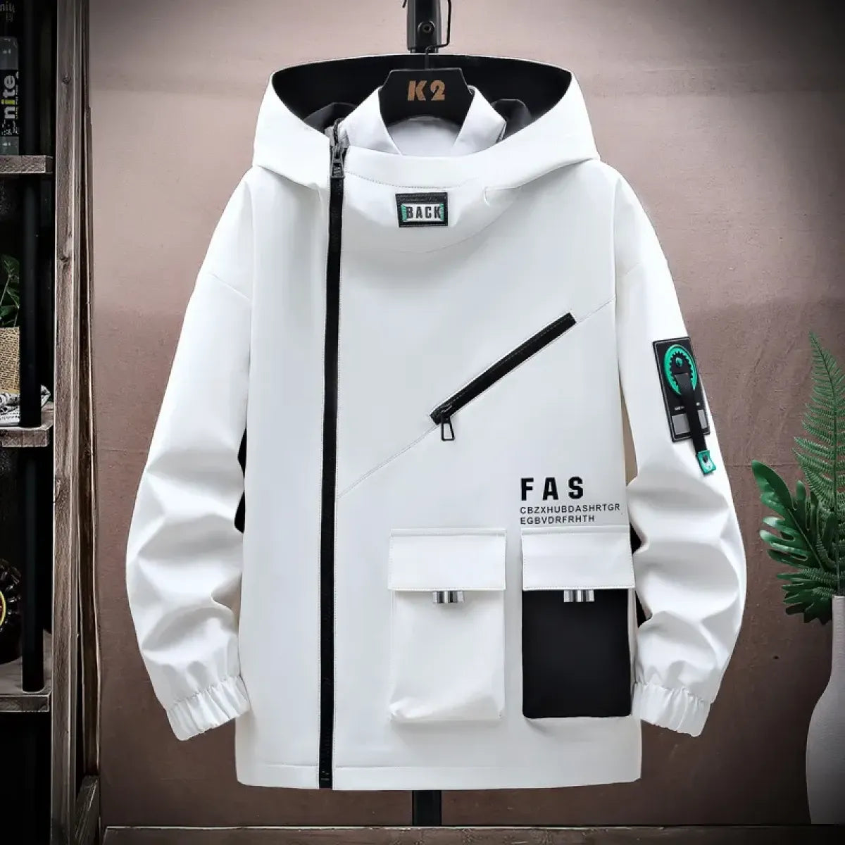Men’s Pilot Style Hooded Zipper Jacket - Early Spring Collection - Hooded - Hoodies - 1