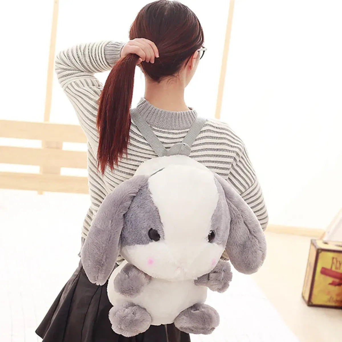 Kawaii Plush Bunny Backpack - Accessories - Backpacks - 1