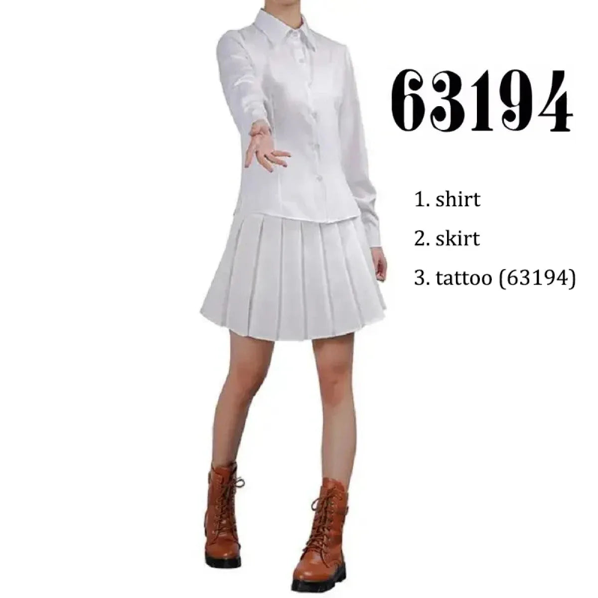 The Promised Neverland Cosplay Set with Tattoos - Best Sellers - Cosplay - 4