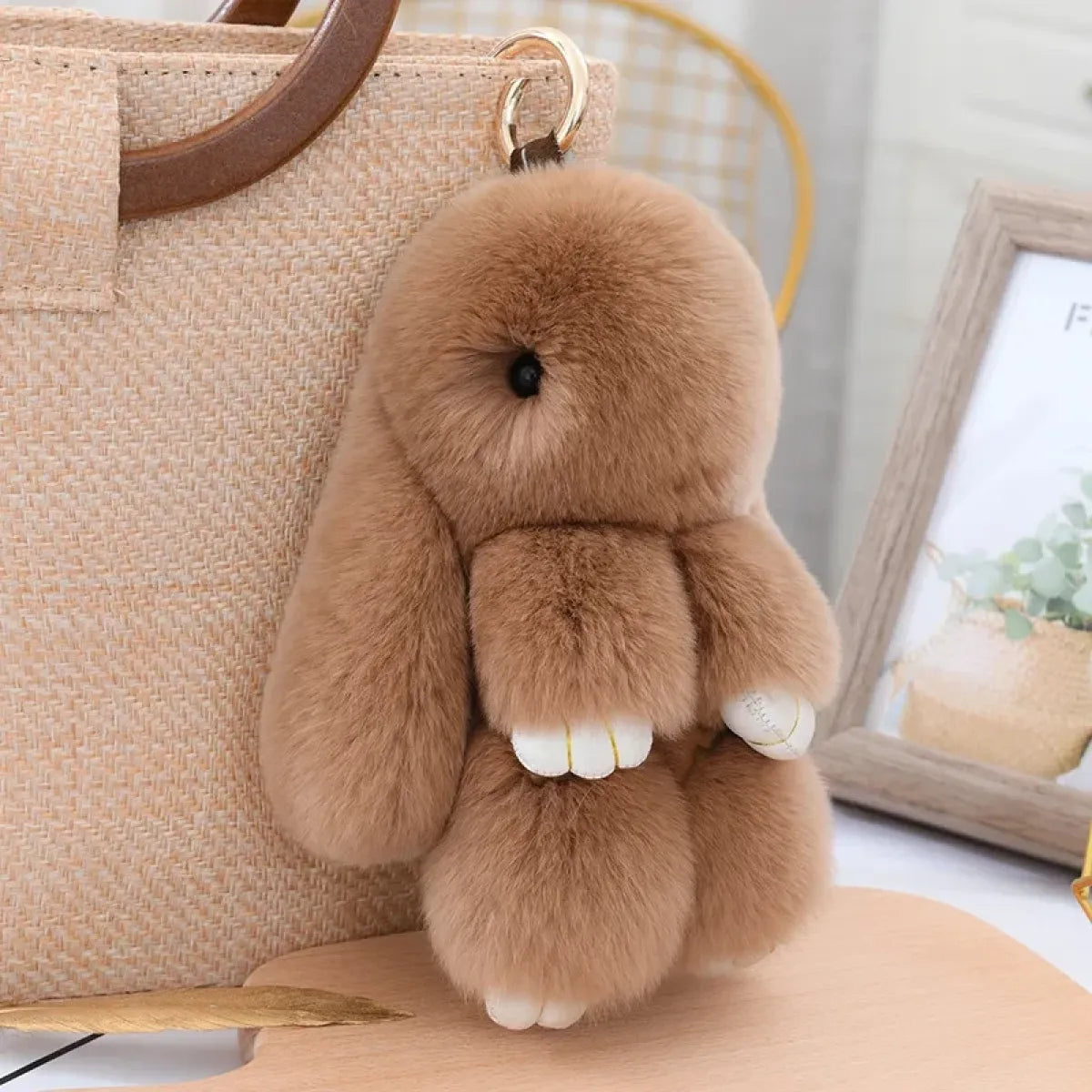Fluffy Real Rex Rabbit Fur Bunny Keychain - Best Sellers - Accessory - 7