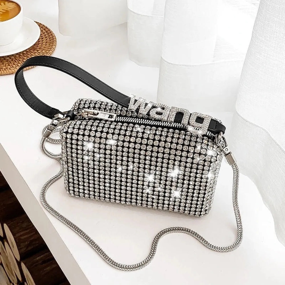 Rhinestone-Encrusted Handbag - Accessories - 1