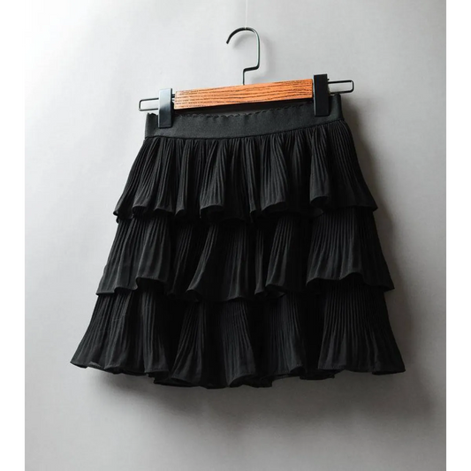 Boho Ruffle Mini Skirt With Elastic Waist - Best Sellers - 16