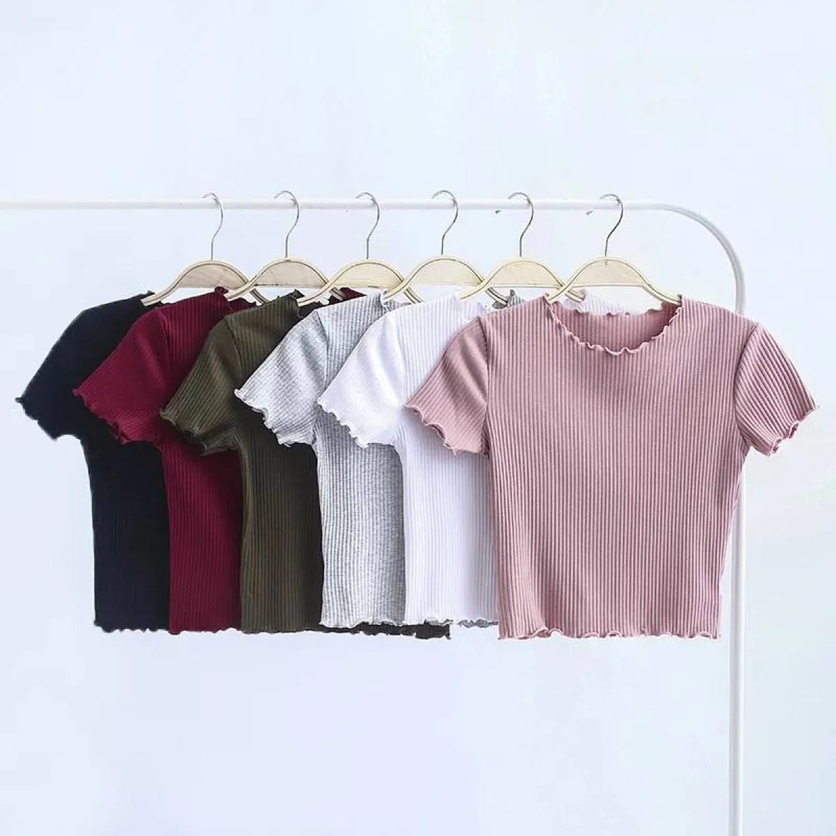Ruffle Trim Crop Top - Best Sellers - 1