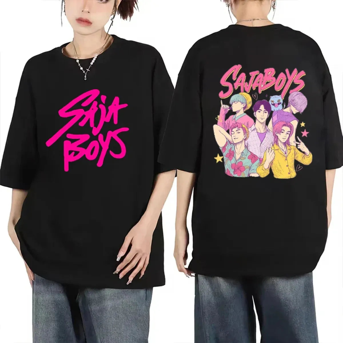Saja Boys K-Pop Anime Graphic Tee - Anime - T-Shirt - 1