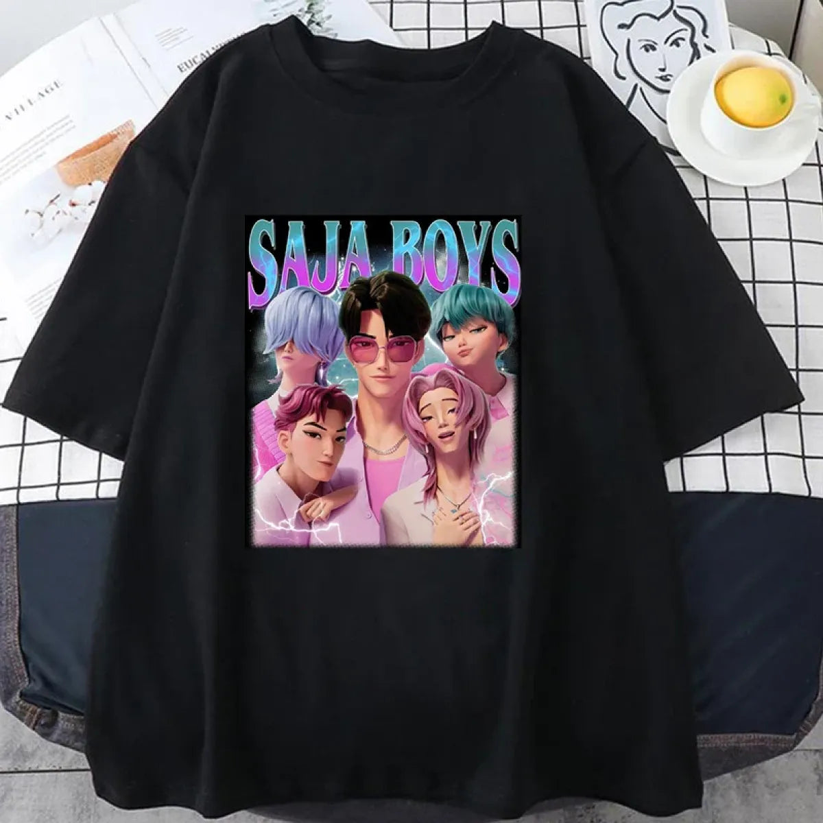 Saja Boys K-Pop Demon Hunters Graphic Tee - Best Sellers - T-Shirt - 1