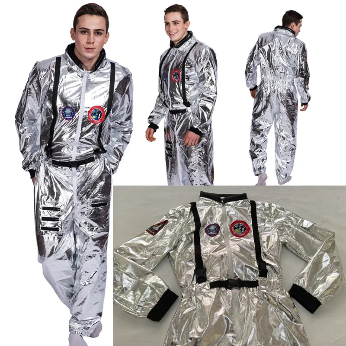 Silver Astronaut Space Jumpsuit Costume - Best Sellers - Cosplay - 1