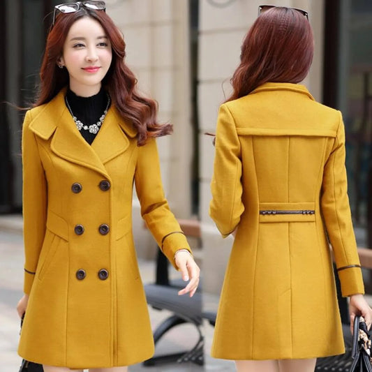 Korean Slim Wool Coats - Best Sellers - 22
