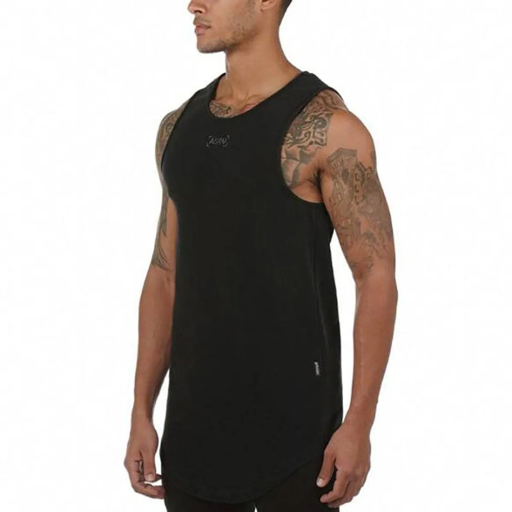 Men’s Solid Color Summer Cotton Sport Tank Tops - Best Sellers - 1
