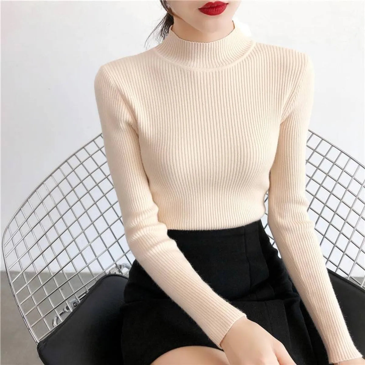 Solid Turtleneck Sweater - Best Sellers - 1