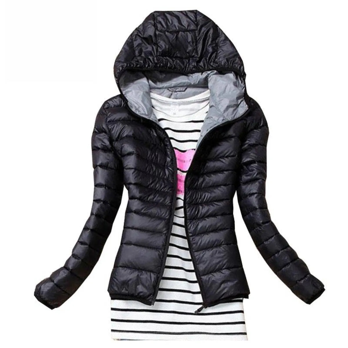 Stand Collar Hooded Winter Jacket - Best Sellers - 1