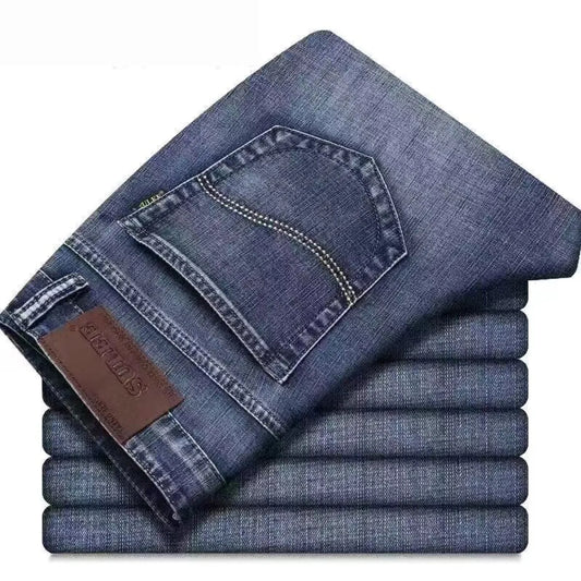 Straight Fit Elastic Denim Trousers - Best Sellers - 7