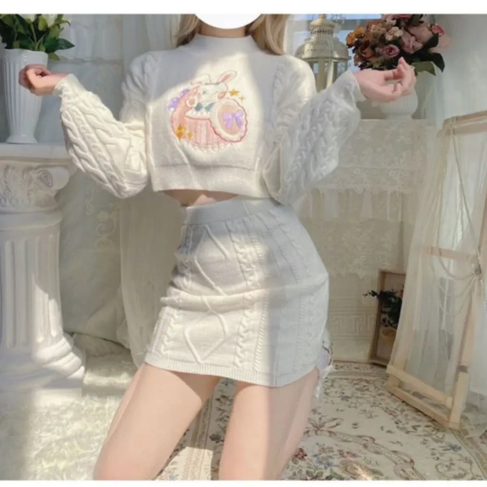 Sweet Lolita Knit Skirt Set - Best Sellers - Skirts - 1