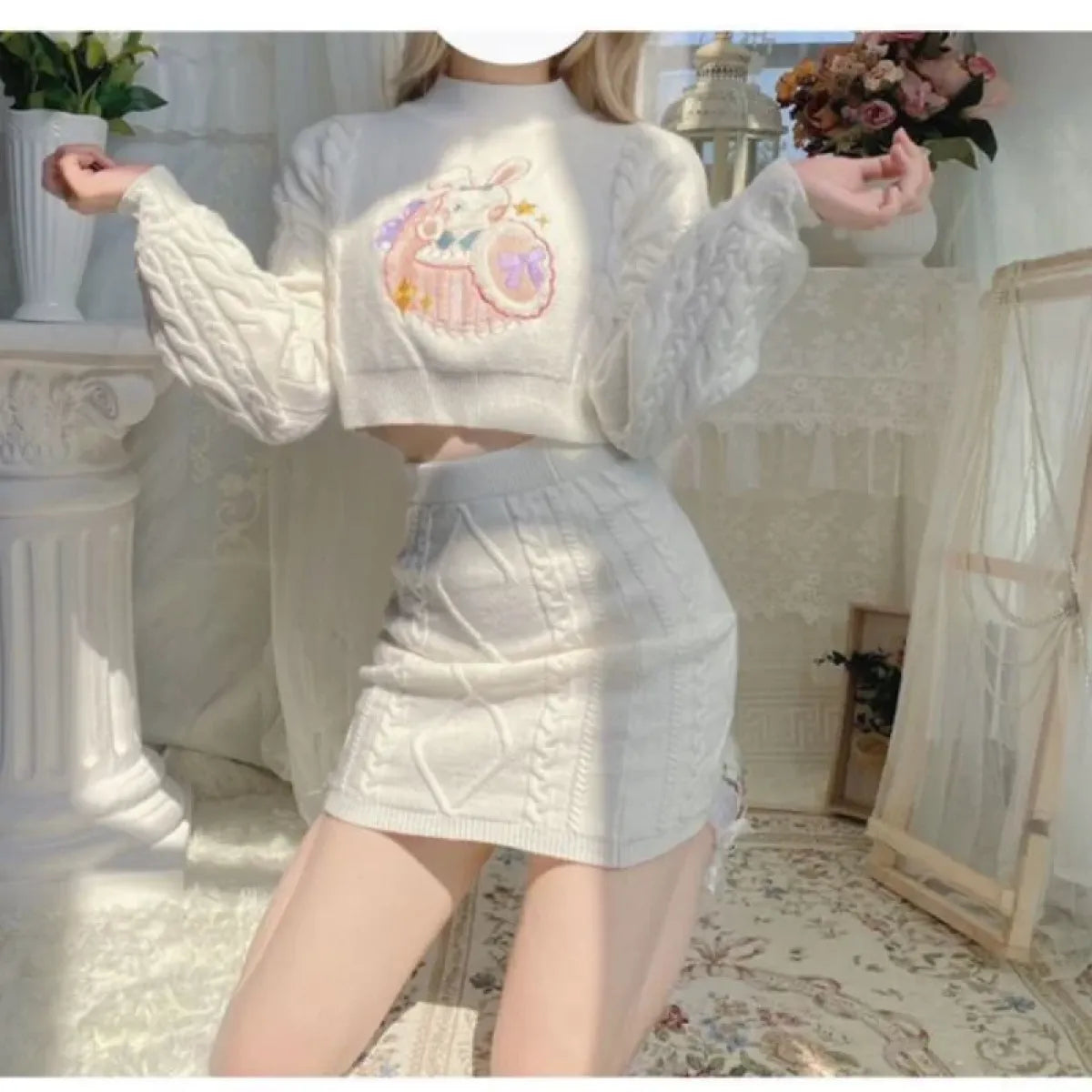 Sweet Lolita Knit Skirt Set - Best Sellers - Skirts - 1