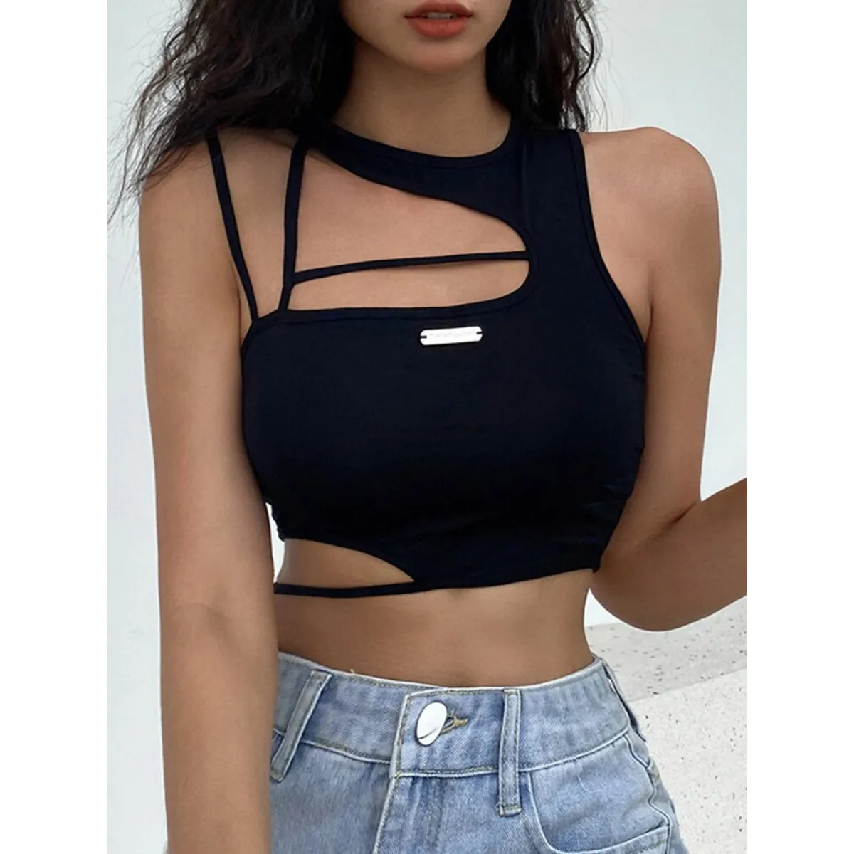 Sexy Hollow Out Techwear Tee - Best Sellers - 1