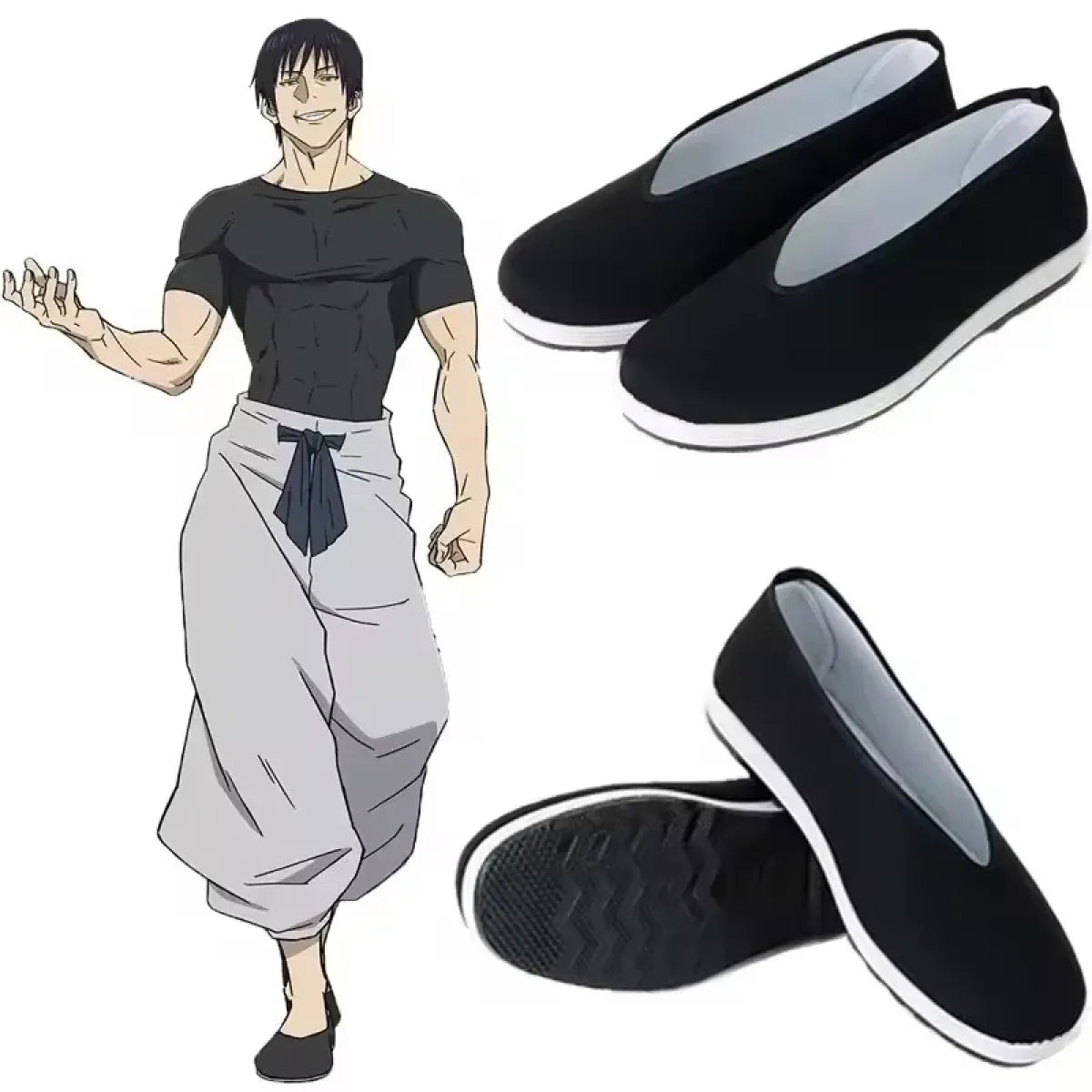 Toji Fushiguro Cosplay Kung Fu Shoes - Accessories - Cosplay - 1