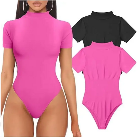 Short Sleeve Turtleneck Bodysuit - Best Sellers - Intimates - 7