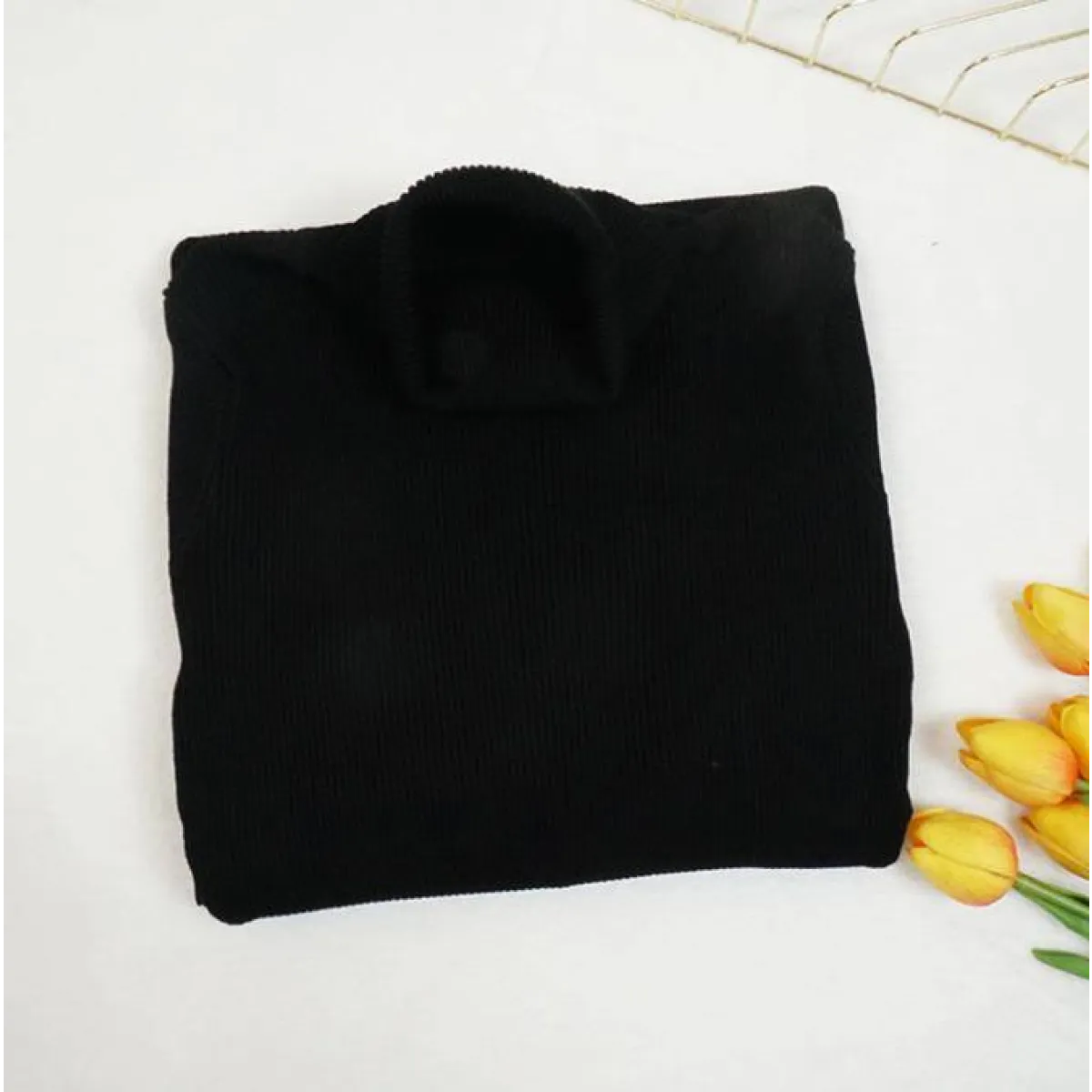 Turtleneck Sweater Dress - All Dresses - 14