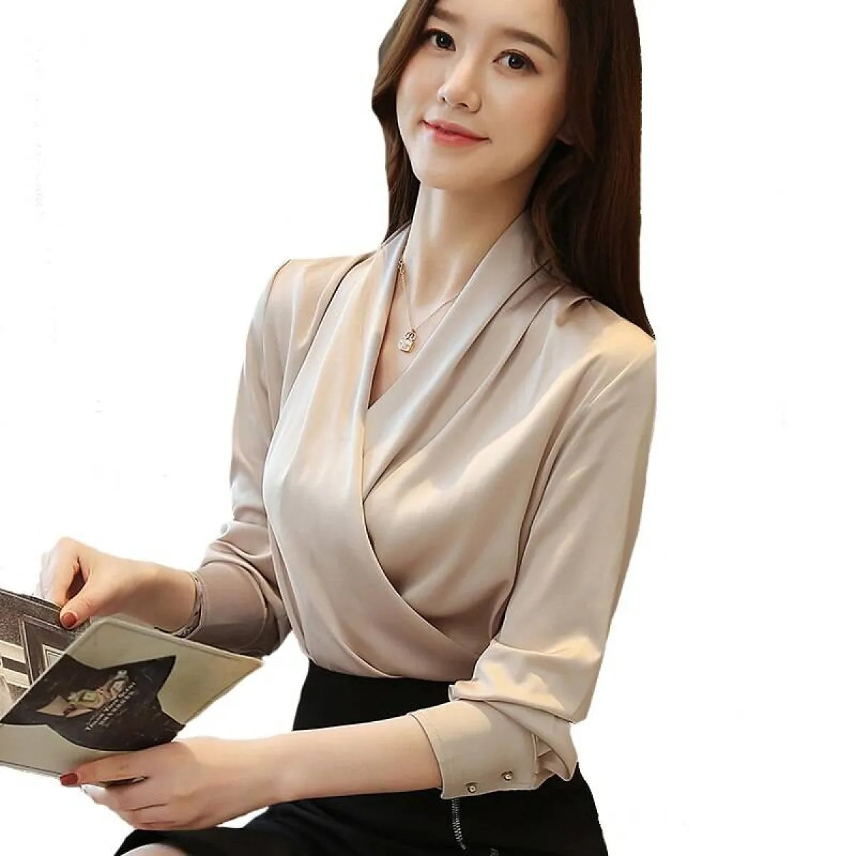 V-Neck Chiffon Blouse - Best Sellers - 1