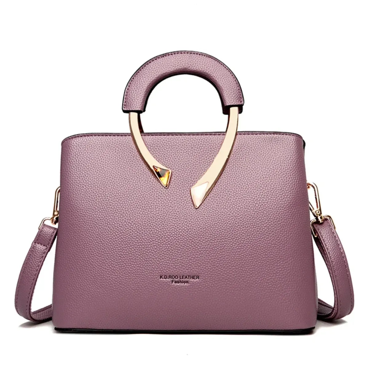 Vanderwah Structured Leather Tote Crossbody Bag - Accessories - Shoulder Bag - 10