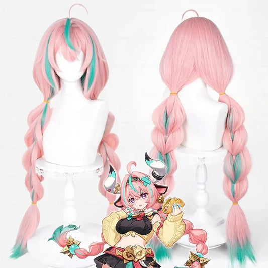 Varesa Genshin Cosplay Costume Set – Kawaii Skirt Wig Tail Outfit - Best Sellers - Sets - 9