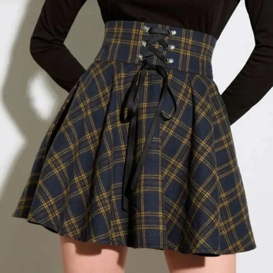 Vintage Plaid Mini Skirt - Best Sellers - 7